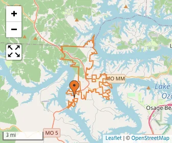 Area schools map